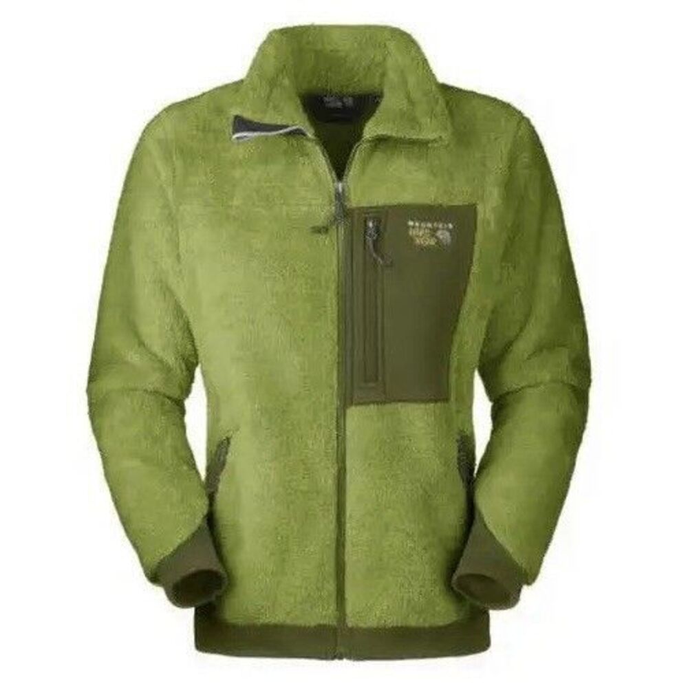 Mountain Hardwear Women’s Monkey Woman Green Fleece Jacket Full-Zip Large